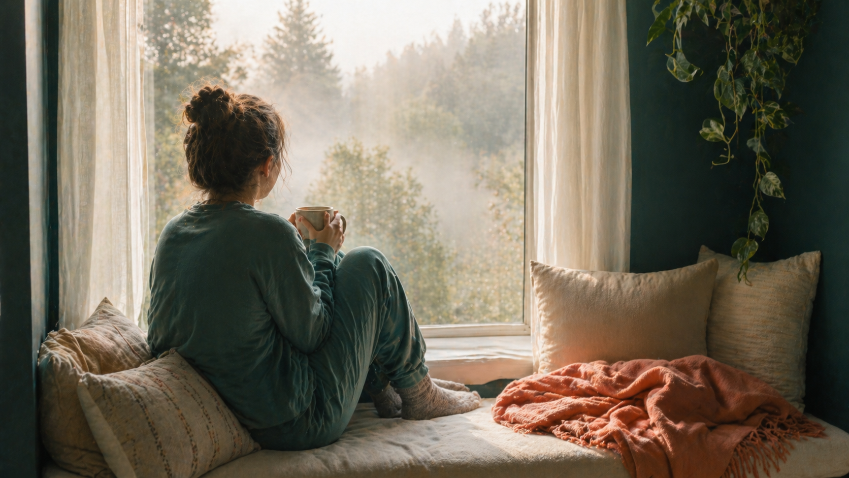 A person sitting on a couch holding their head in exhaustion and despair, representing the emotional toll of carer burnout