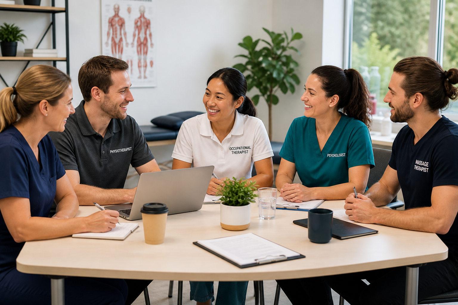 Multidisciplinary rehabilitation team of professionals
